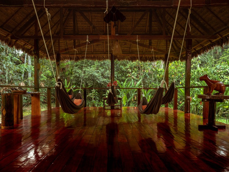 Posada Amazonas - Hängemattenraum