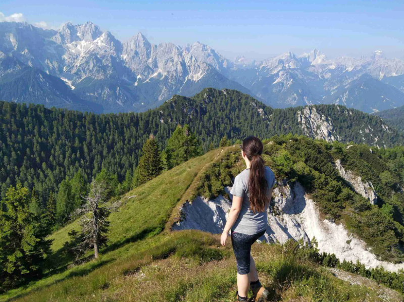 hiking near Kranjska Gora