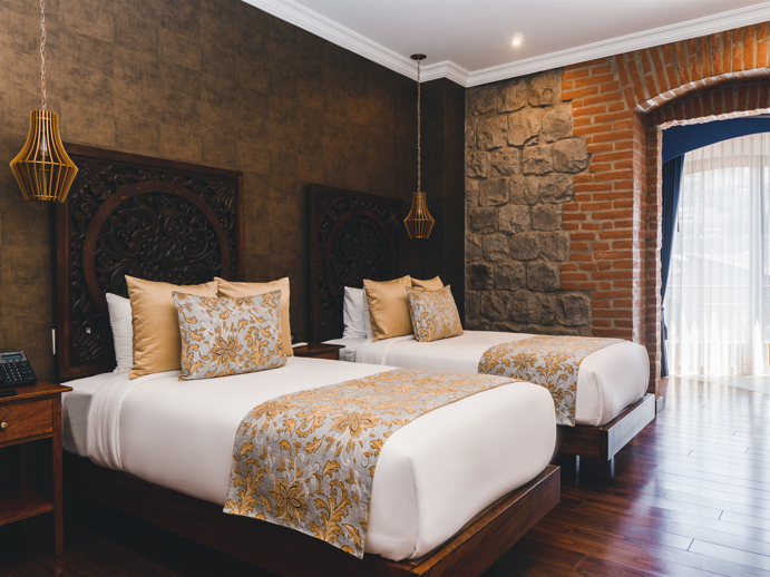 Luxus-Zweibettzimmer mit Whirlpool