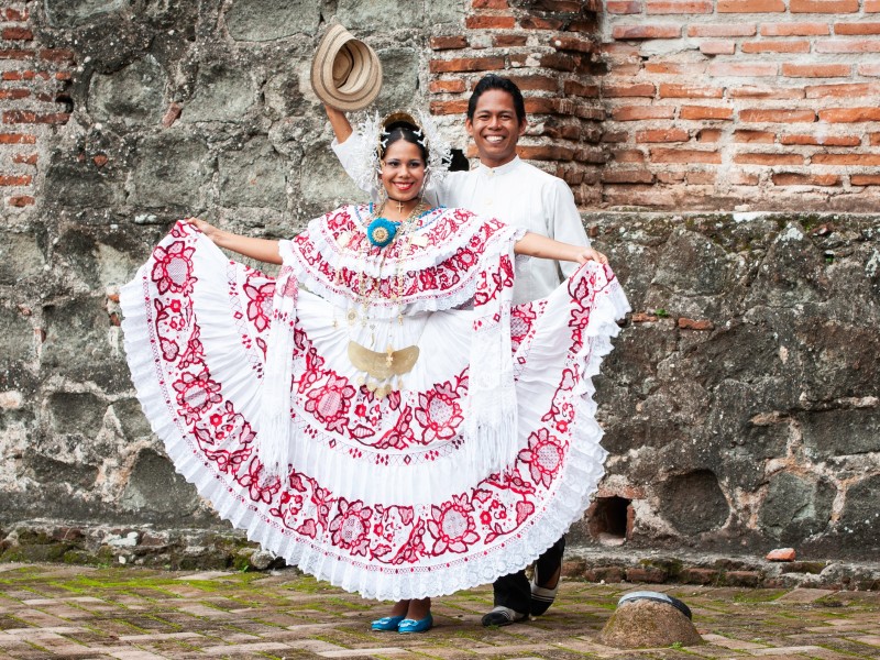 Panama Tänzer traditionell