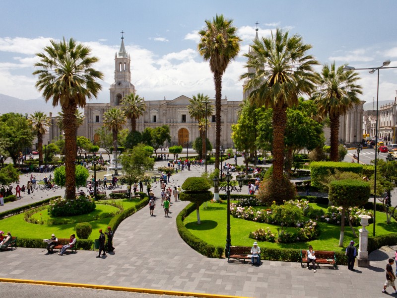 Peru - Plaza de Armas in Arequipa