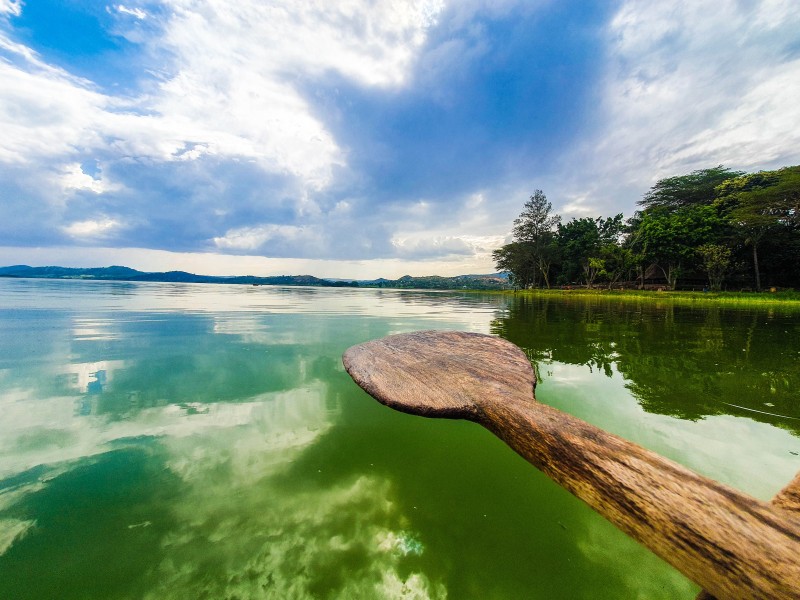 Canoeing at Lake Manyara National Park