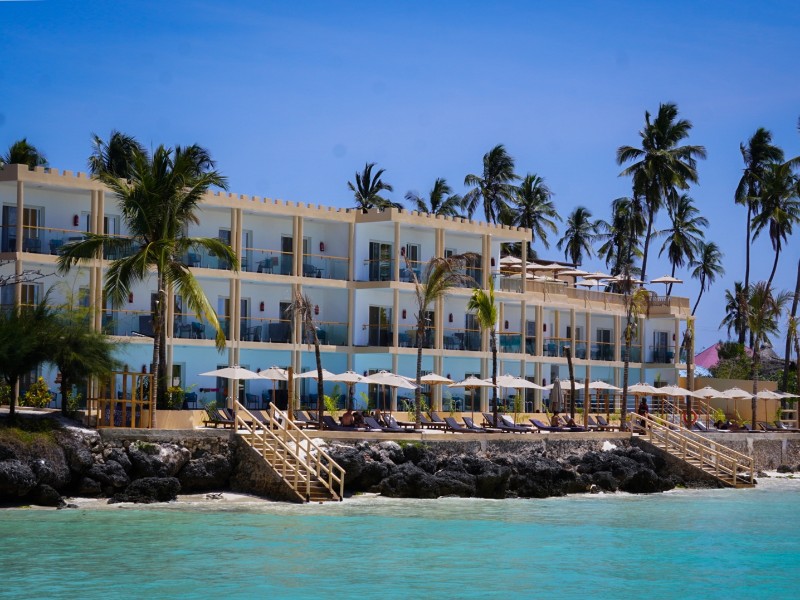 Reef and Beach Aerial View