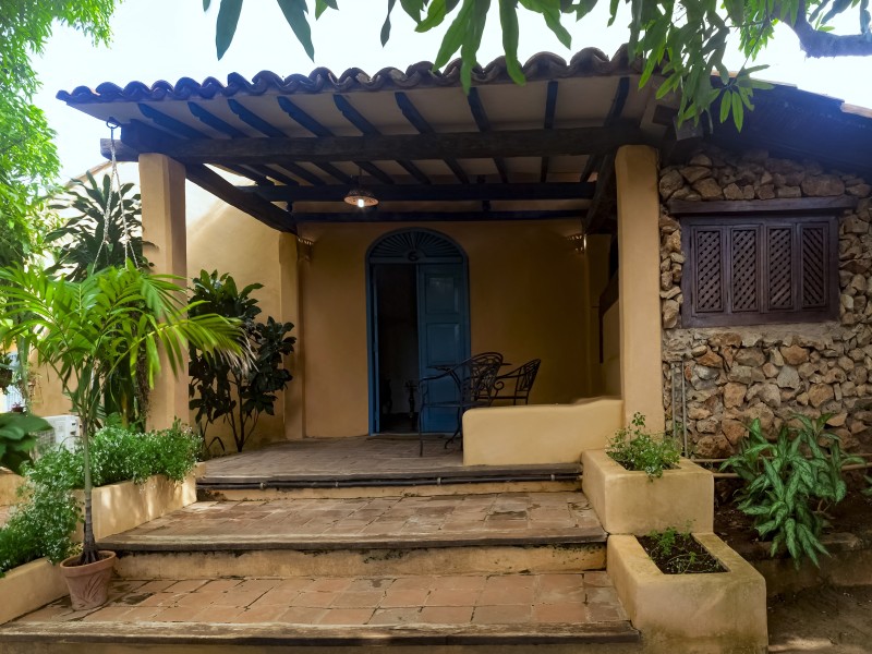 La Casona - Eingang Bungalow