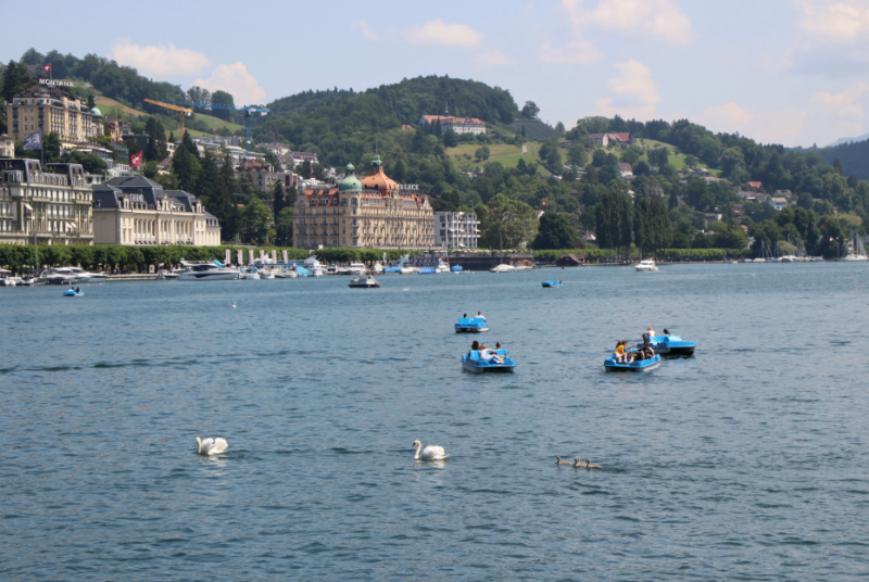 Pedal boating Lucerne