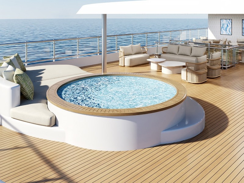 Whirlpool auf dem Sonnendeck