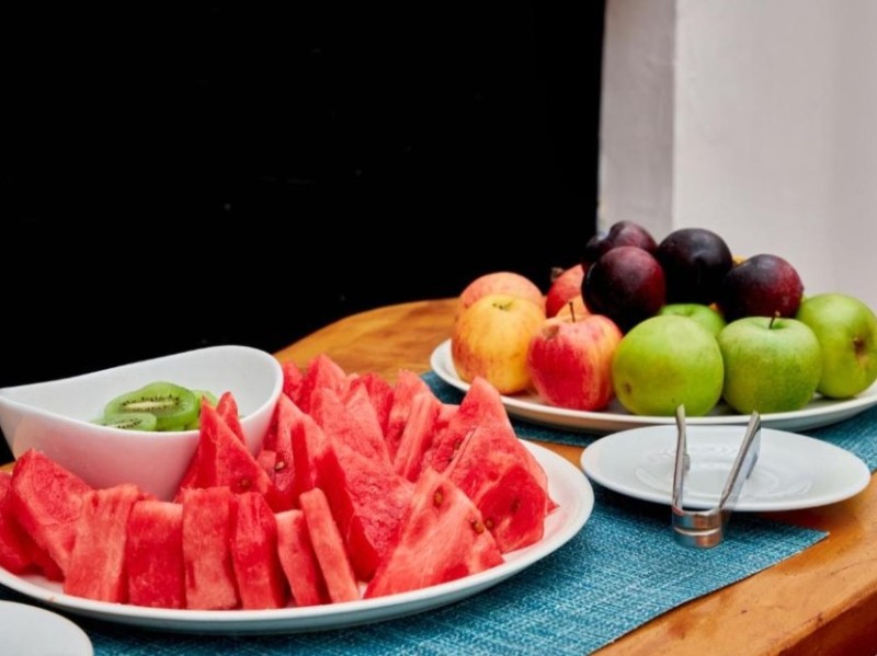 Frisches Obst zum Frühstück
