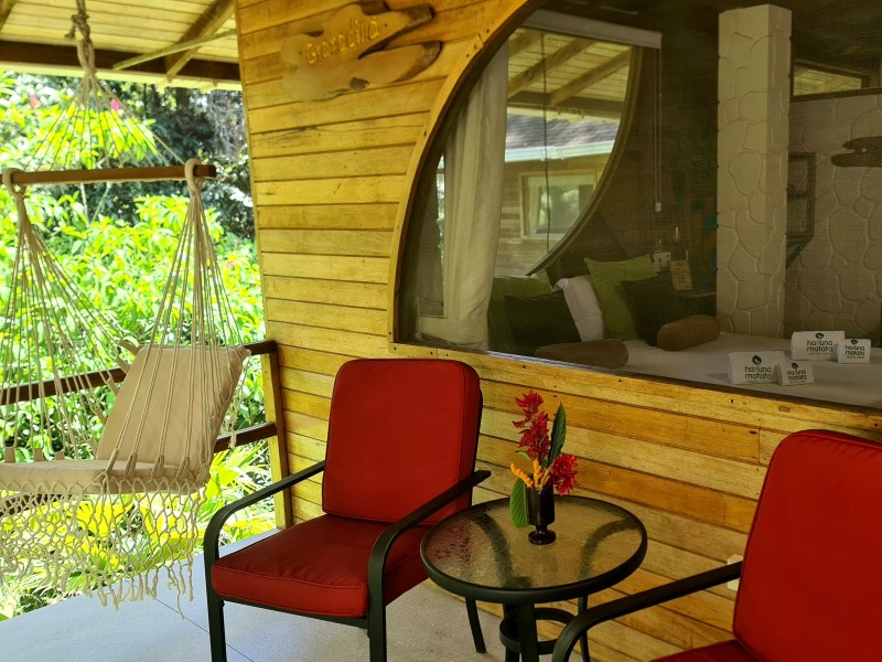 Balcony in front of the Supreme room