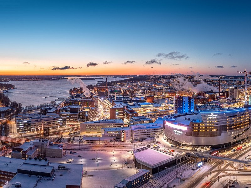 Tampere by night