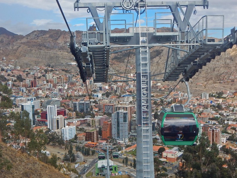 Seilbahn in Bolivien