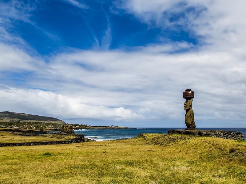 Ausblick von den Osterinseln