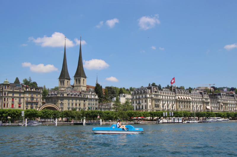 Pedal boating Lucerne