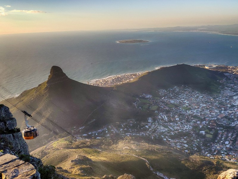 Seilbahn auf den Tafelberg-Südafrika
