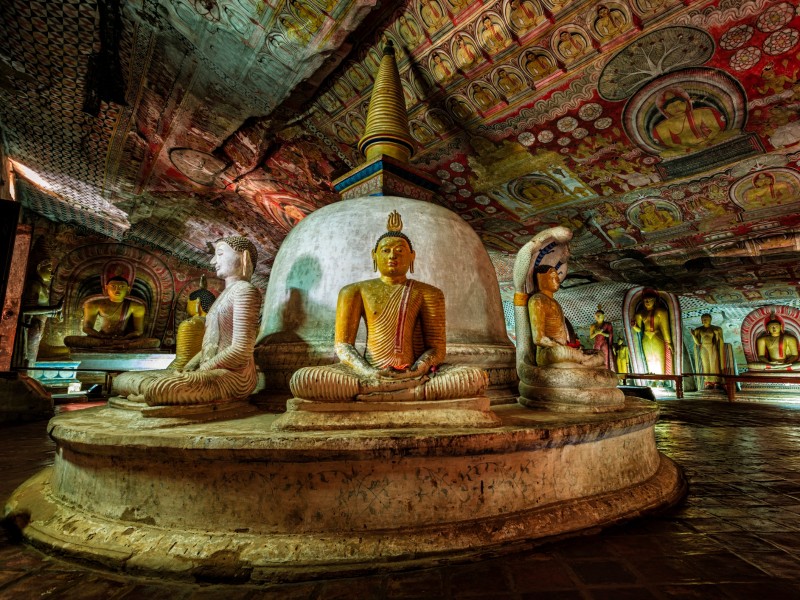 Dambulla Höhle temple-Sri Lanka