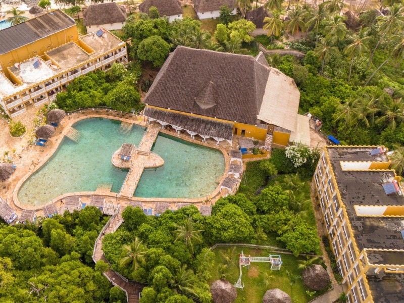 Reef and Beach Aerial View