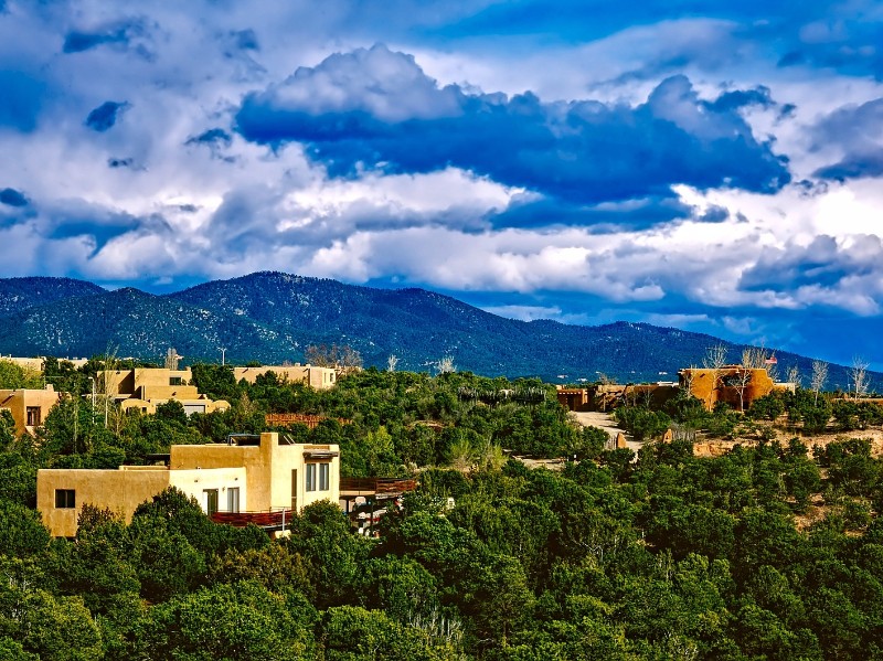Cloudy sky in Santa Fe (New Mexoco)