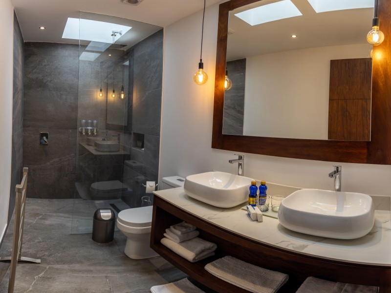 Badezimmer Sanctuary Lodge