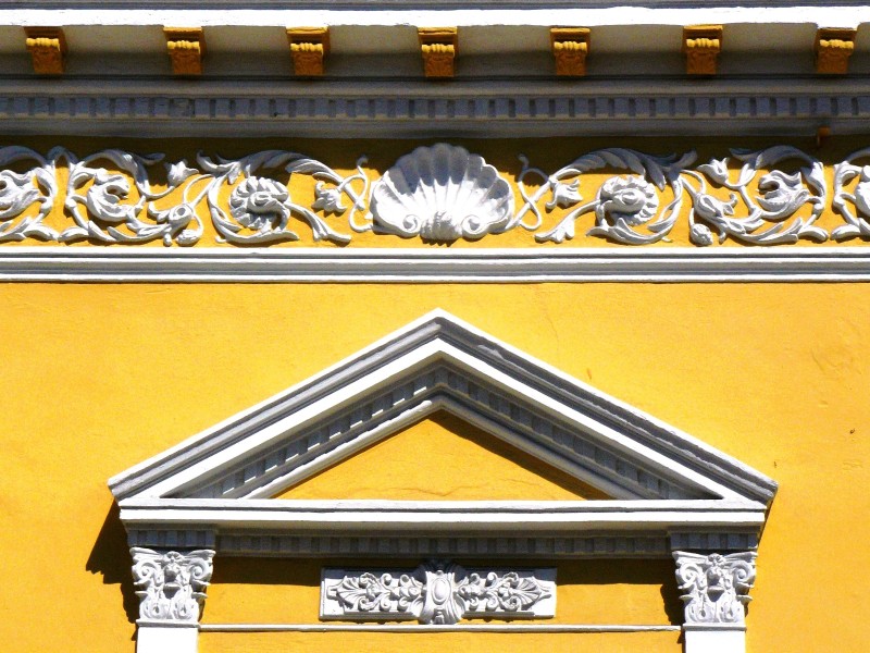 Verzierung eines kolonialen Gebäudes