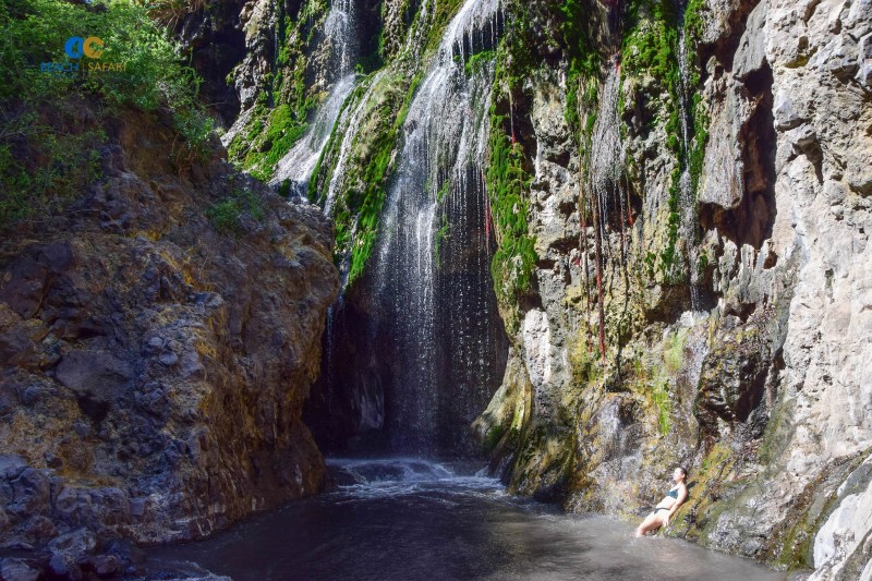 Ngare Sero Waterfall in Lake Natron