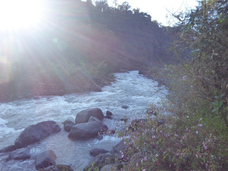 Sonnenuntergang am Zeltplatz