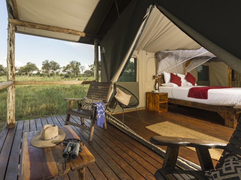 Terrasse im Mogogelo Camp