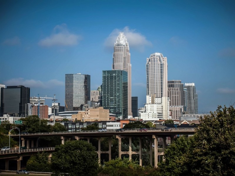 View of Charlotte in North Carolina