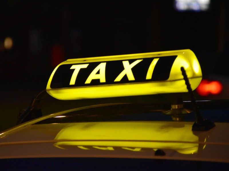 Taxi at night