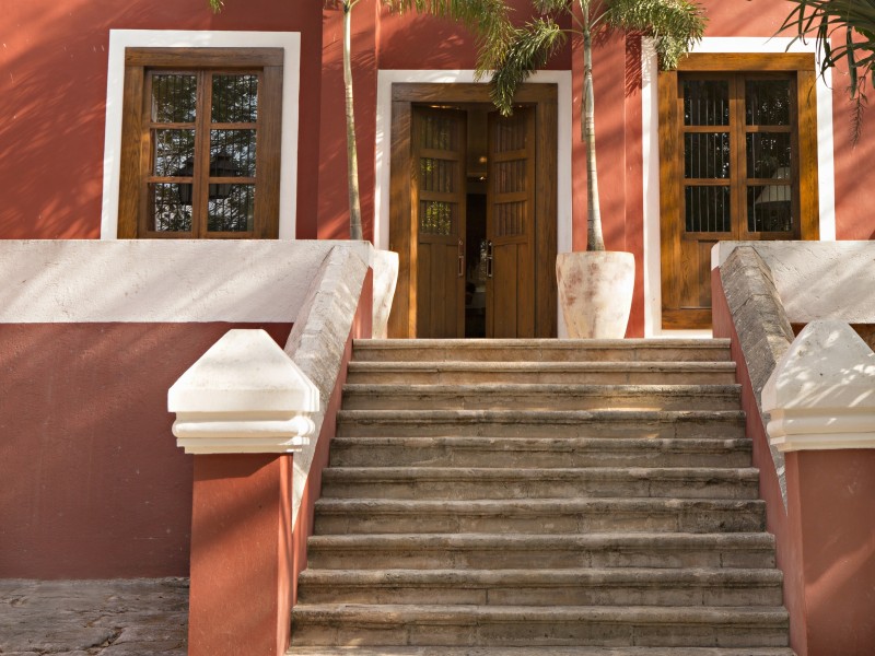 Chablé Yucatán - Eingang Kapelle