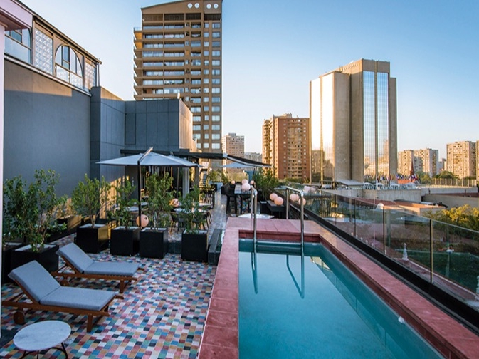 Luciano K Dachterrasse mit Pool