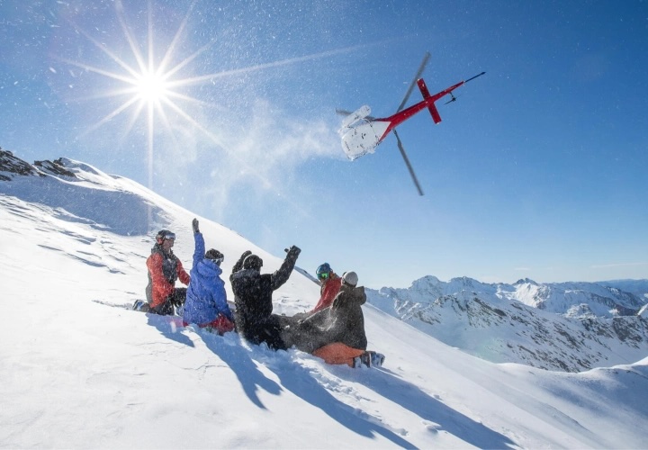 Heli Ski- Queenstown 4 Run Day