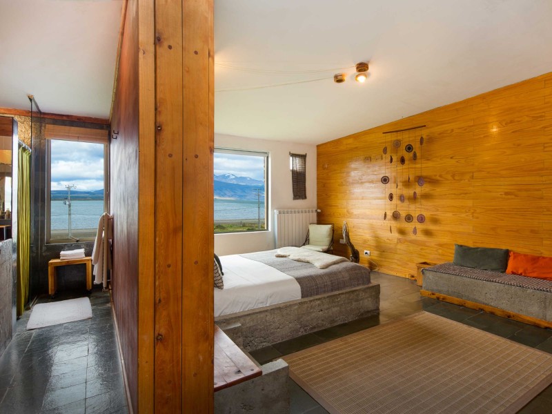 Doppelbettzimmer mit Meerblick