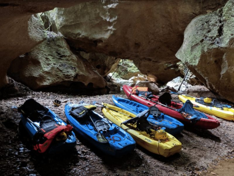 Cave Kayaking with Pickup from Belize Ci