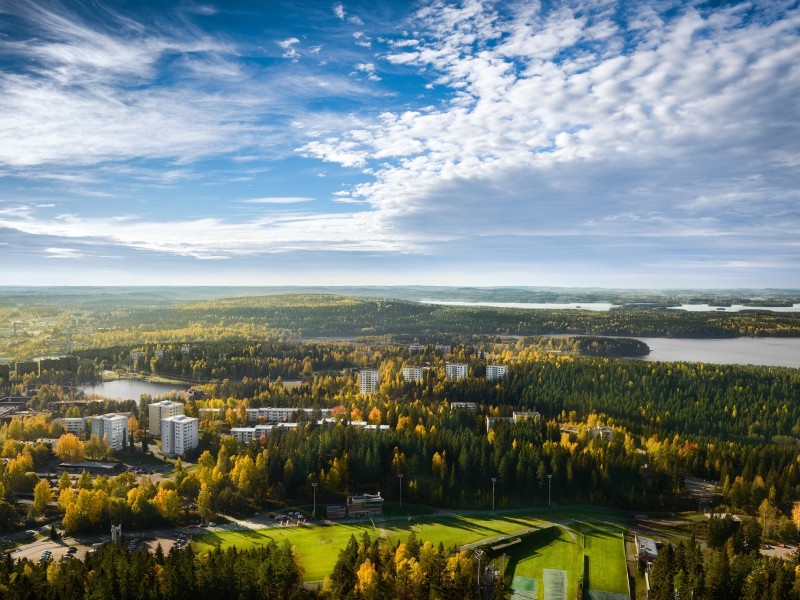 View over Kuopio