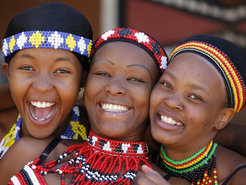 Frauen-Zulu-Südafrika