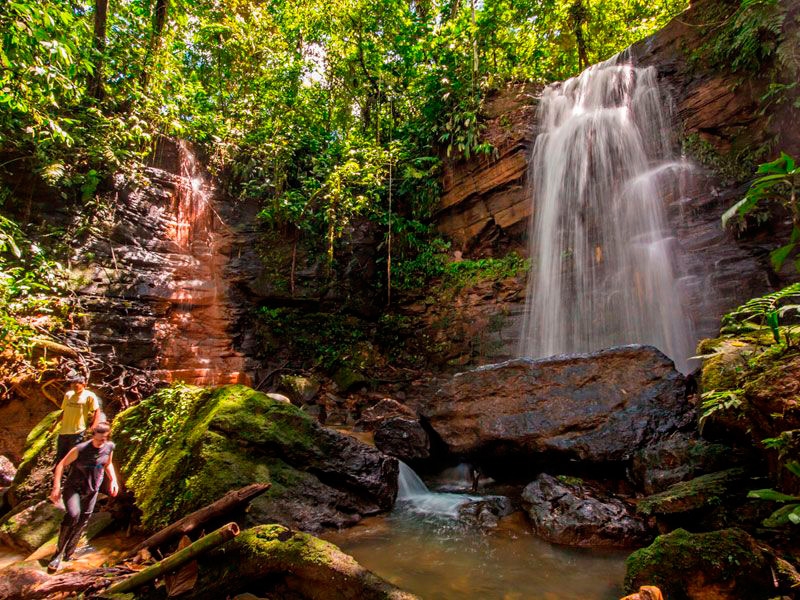 Waterfall near the lodge