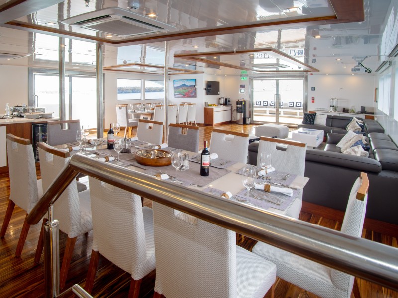 Blick in die Lounge