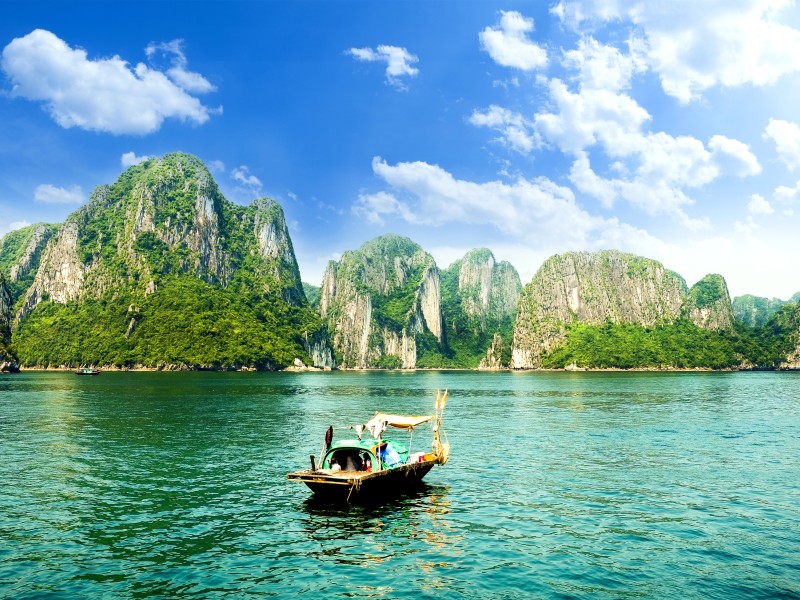Boot - Halong-Bucht - Vietnam
