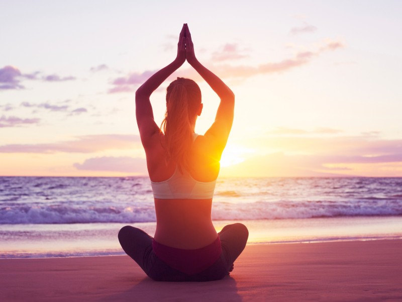 Yoga am Strand