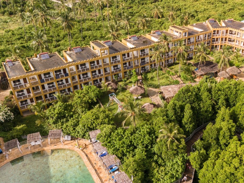 Reef and Beach Aerial View