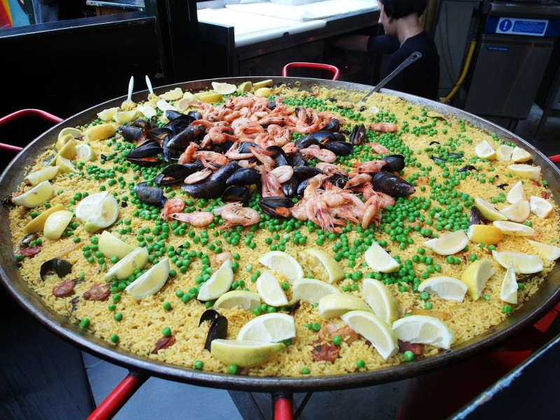 Paella on Borough Market