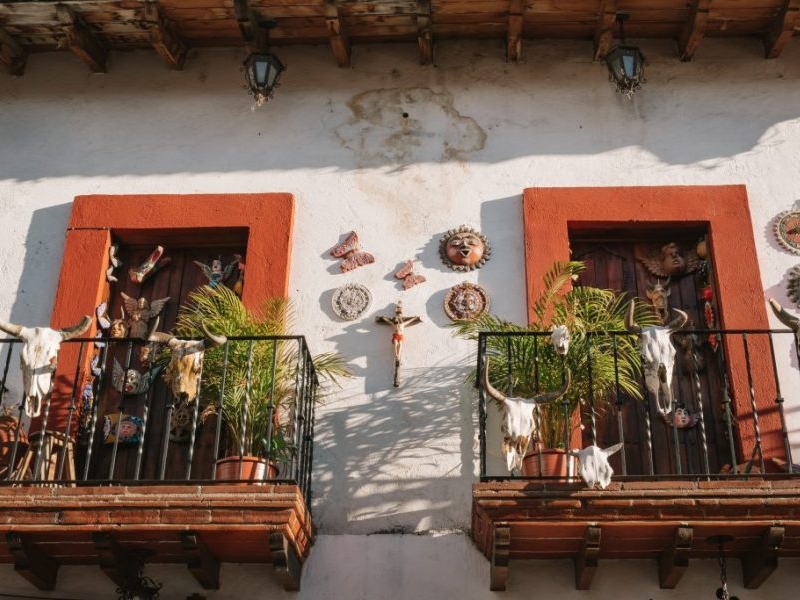 Taxco - Balkon in Altstadt