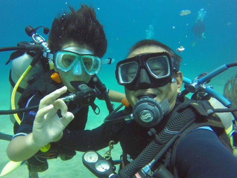 Divers in Tobago