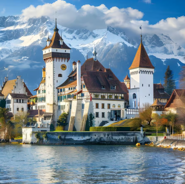 Lake Thun and Castles