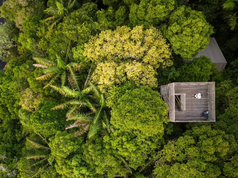 Anavilhanas Lodge von oben