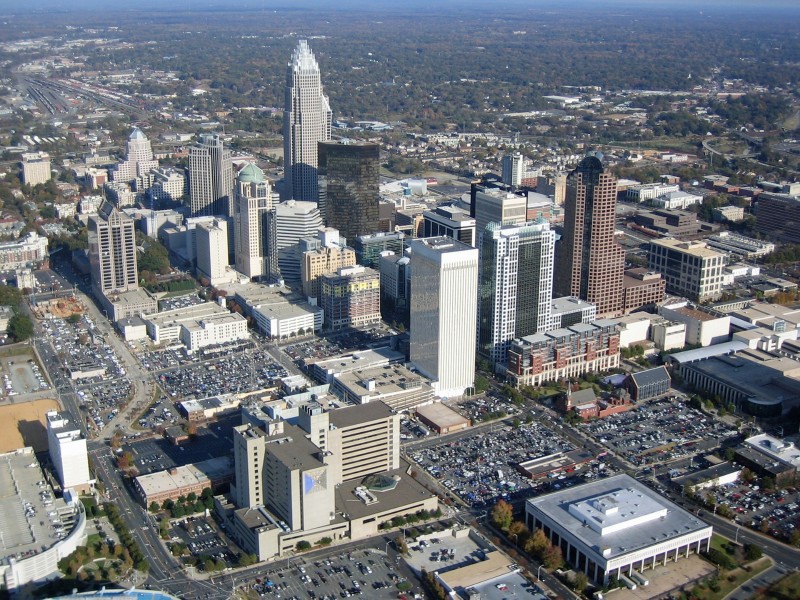View of Charlotte in North Carolina