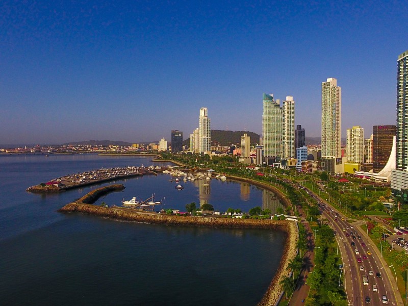 Panama Stadt - Blick auf Skyline
