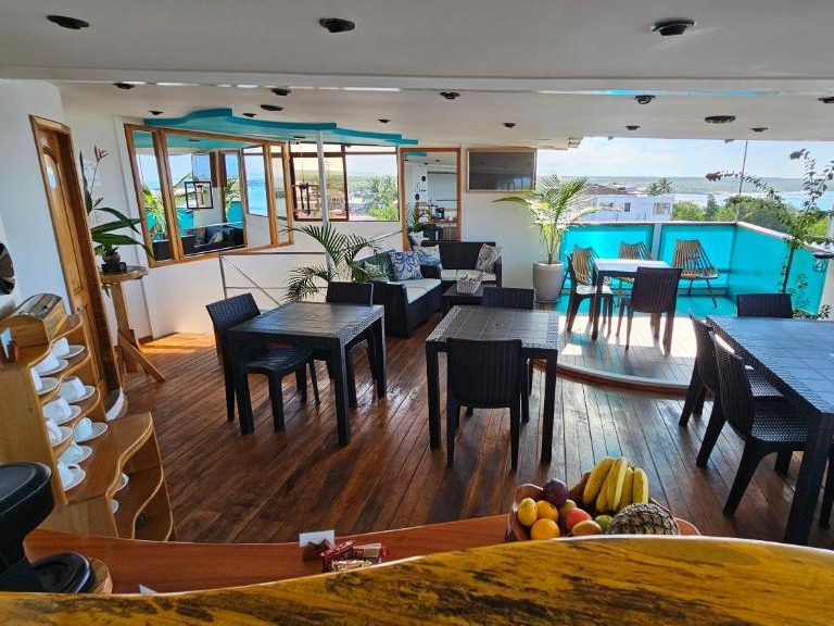 Frühstücksraum mit Meerblick 