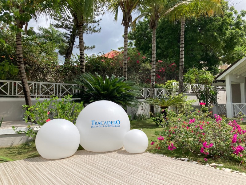 Tracadero - Gartenanlage und Deck