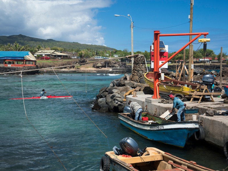 Osterinsel - Hafen Hanga Roa