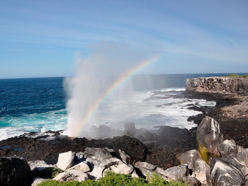 Blasloch auf Española
